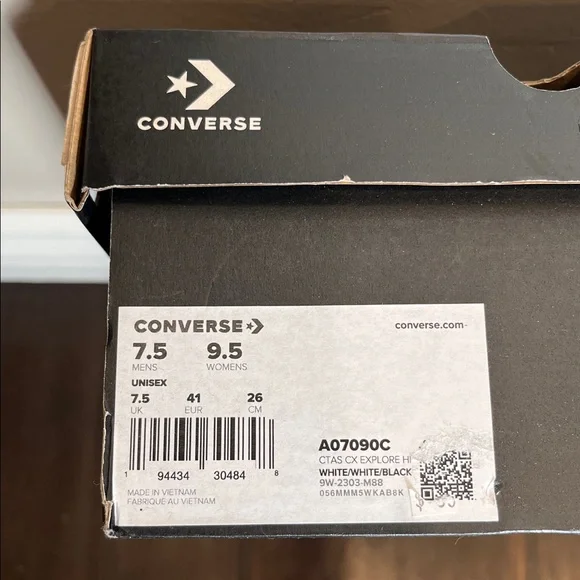 Converse Navy and White Chuck Taylor High Top Sneakers - Picture 5 of 12